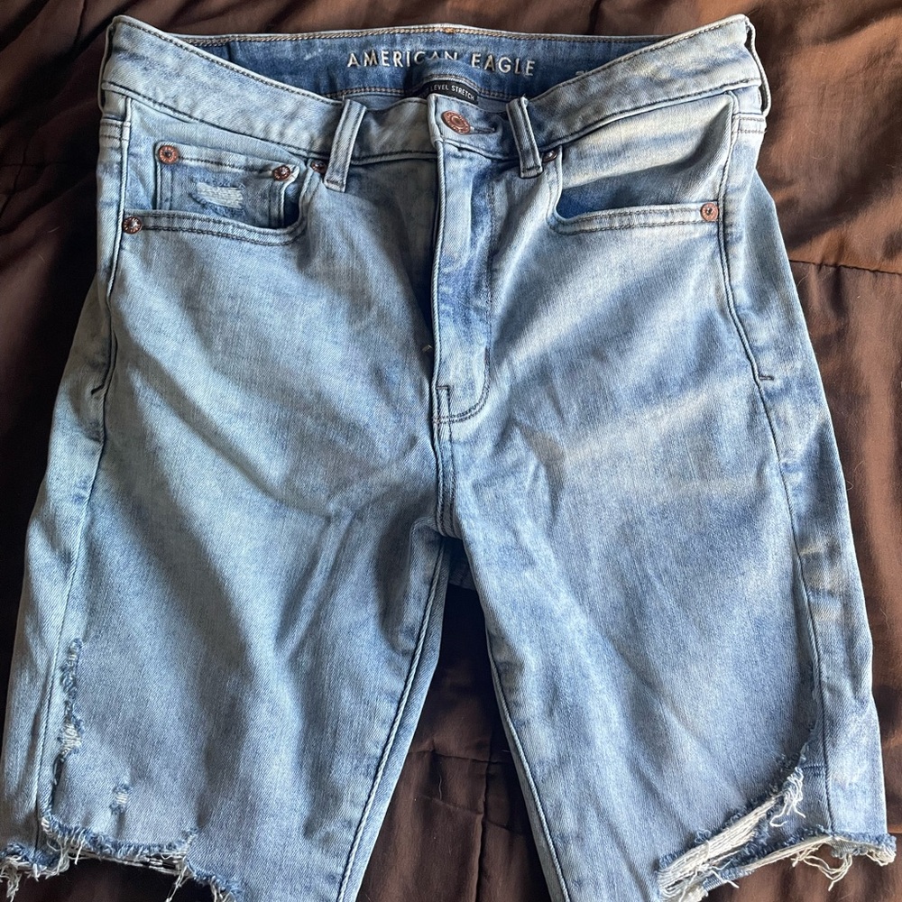 American Eagle Outfitters Light Blue Jean Shorts